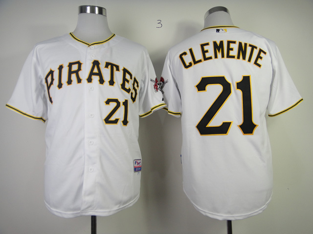 Men Pittsburgh Pirates #21 Clemente White MLB Jerseys1->->MLB Jersey